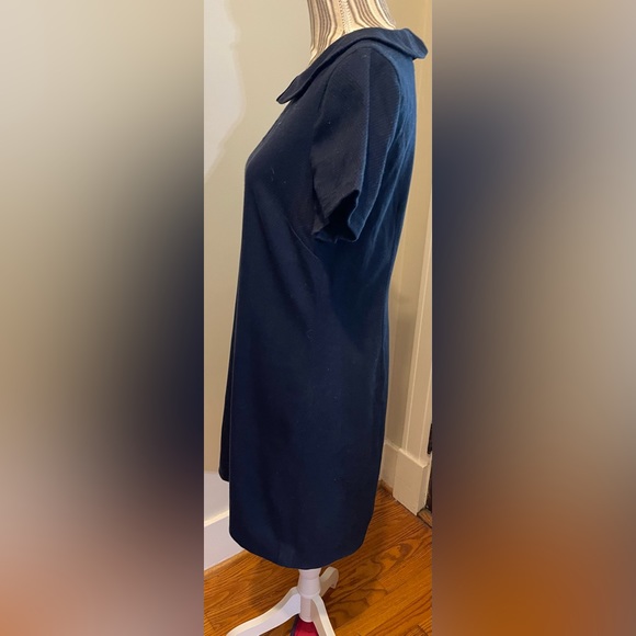 Boden Navy Blue fully lined cotton shift dress - Picture 2 of 6